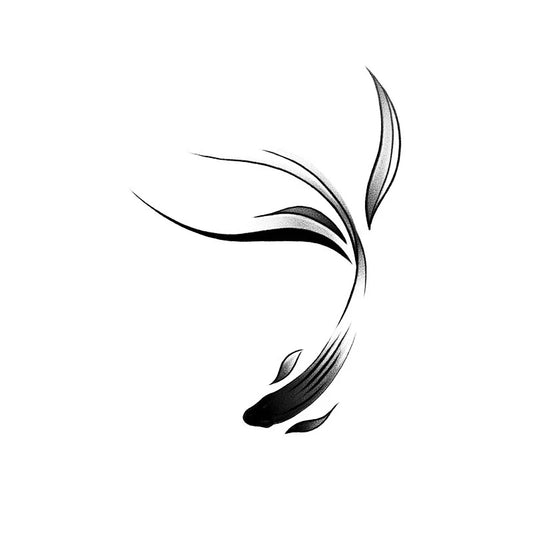 Elegant Koi Fish Tattoo