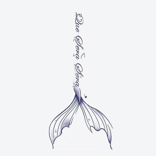 Whale Tail Quote Tattoo