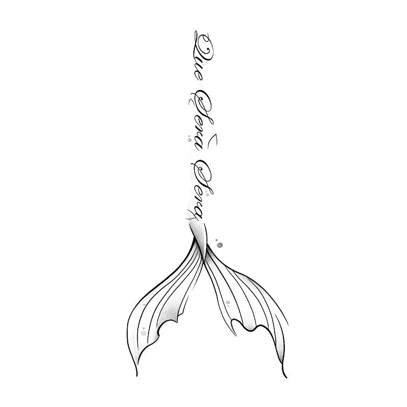 Whale Tail Quote Tattoo