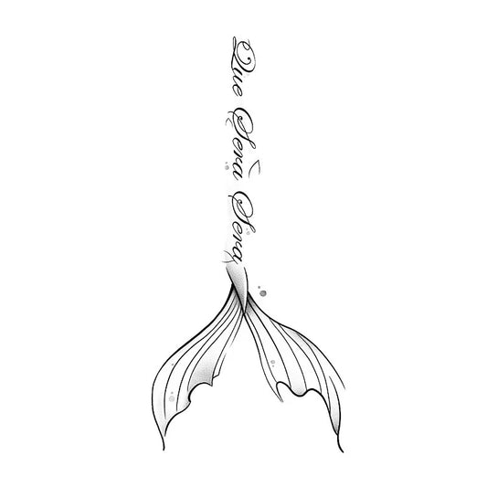 Whale Tail Quote Tattoo