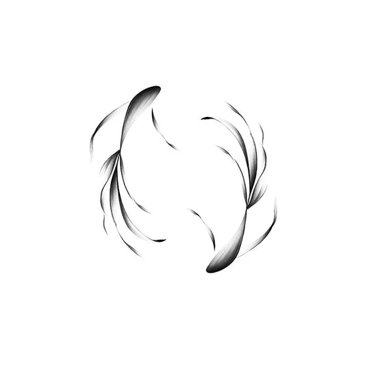 Flowing Line Art Tattoo