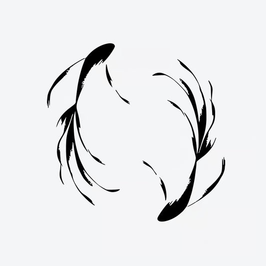 Flowing Line Art Tattoo