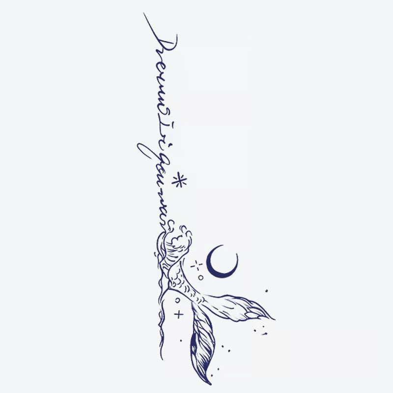 Mermaid Moon Tattoo