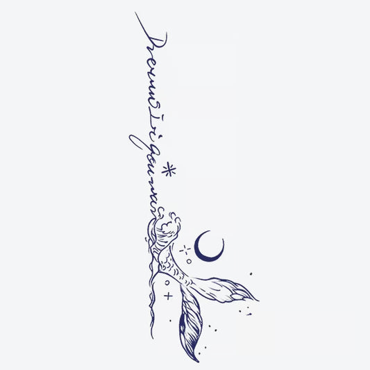 Mermaid Moon Tattoo