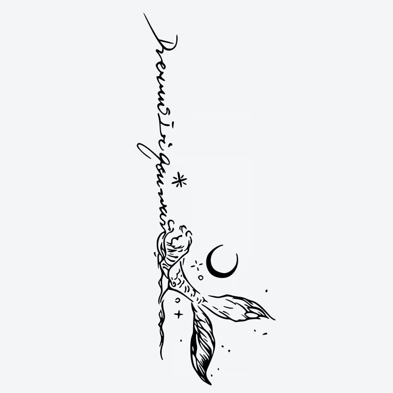 Mermaid Moon Tattoo
