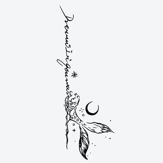 Mermaid Moon Tattoo
