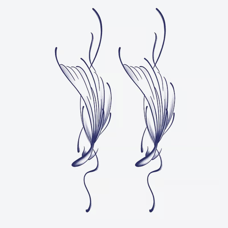 Fluid Floral Design Tattoo