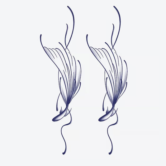 Fluid Floral Design Tattoo