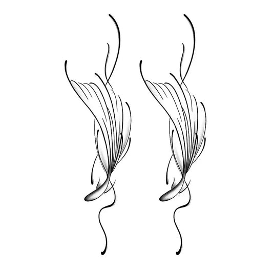 Fluid Floral Design Tattoo