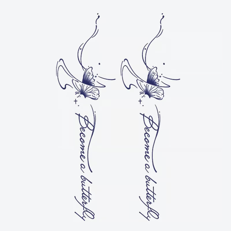 Butterfly Quote Tattoo