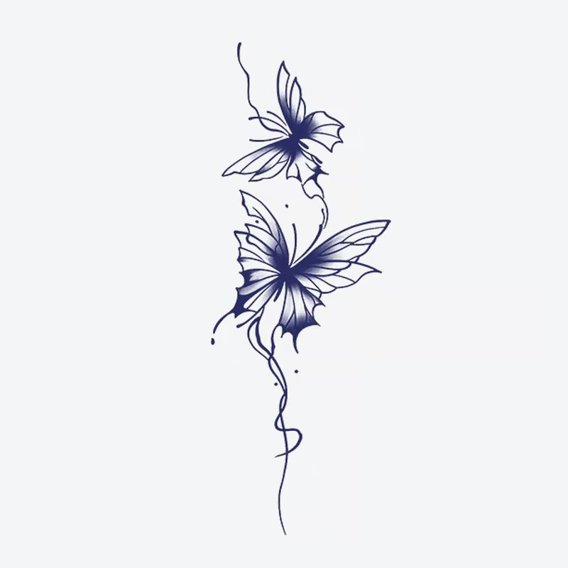 Butterfly Blossom Tattoo