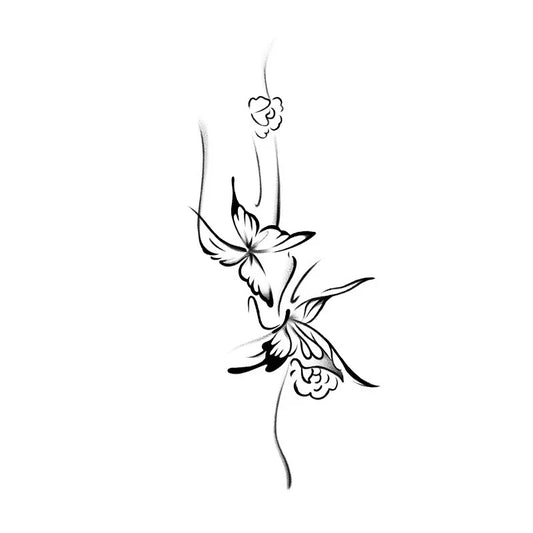 Butterfly Blossom Tattoo