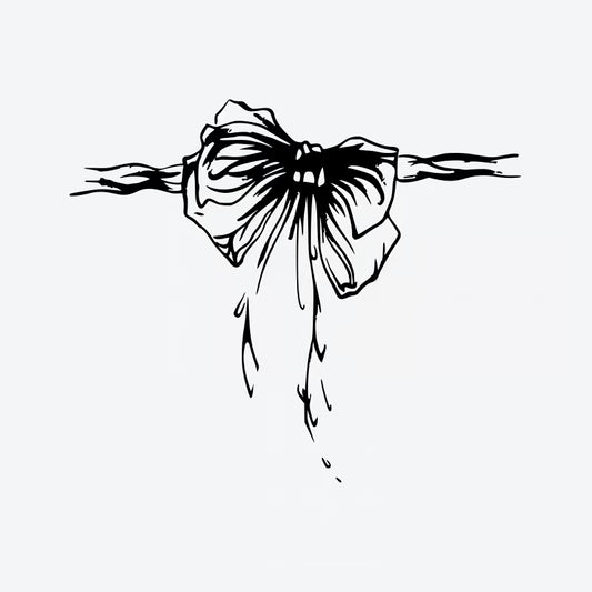 Bow And Rope Tattoo