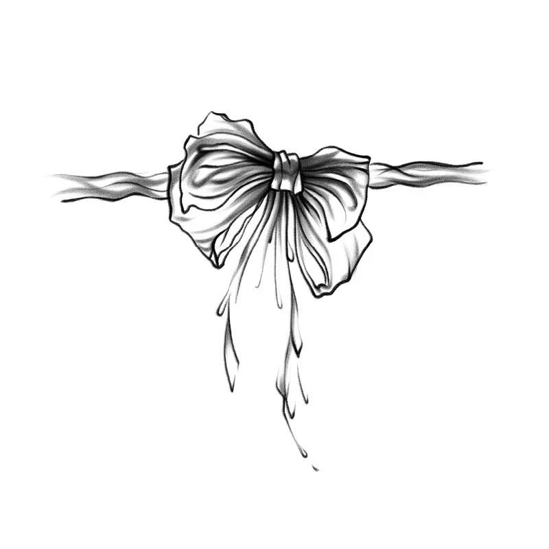 Bow And Rope Tattoo