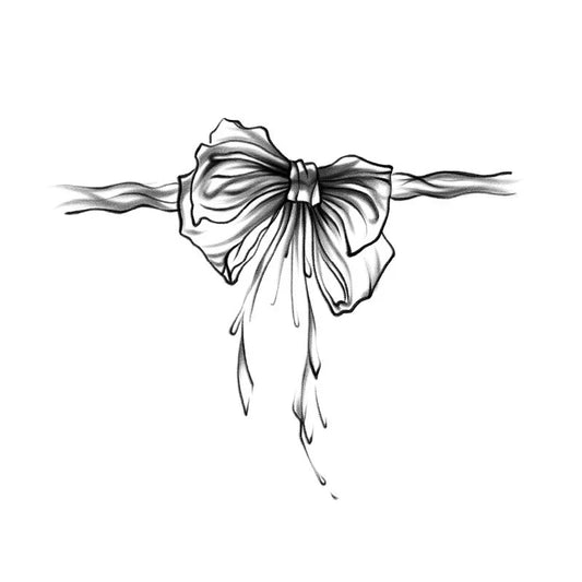 Bow And Rope Tattoo