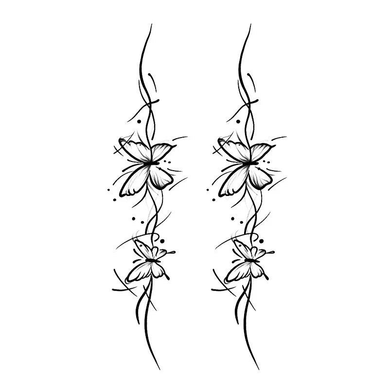 Floral Vine Series Tattoo