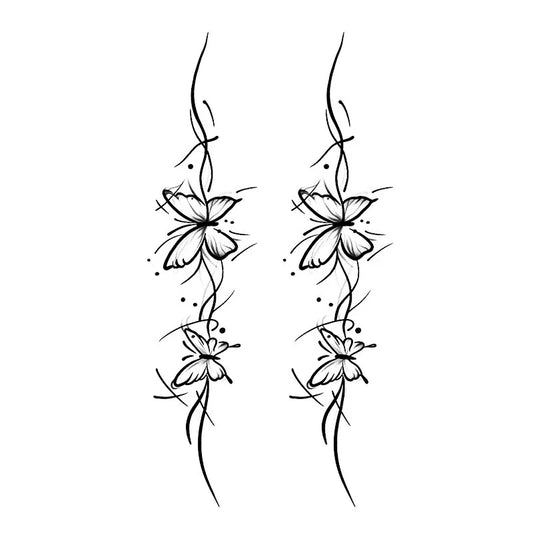 Floral Vine Series Tattoo