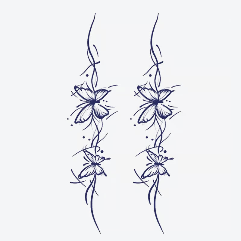 Floral Vine Series Tattoo