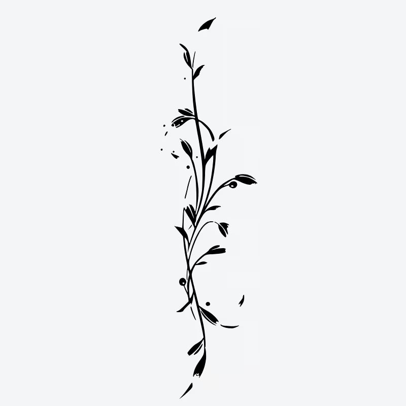 Floral Vine Series Tattoo