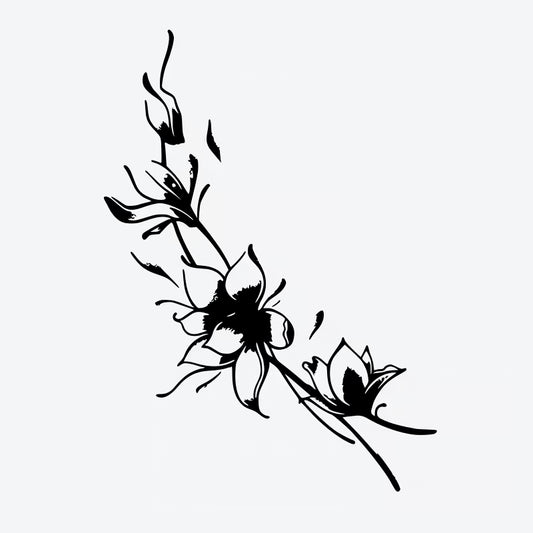 Flower Branch Tattoo