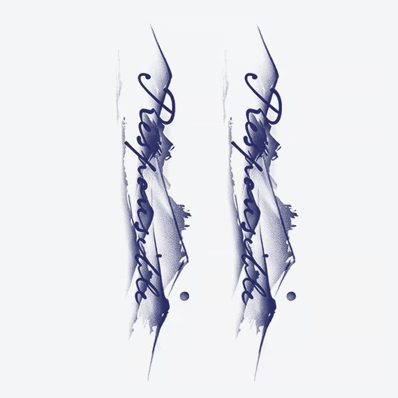 Abstract Calligraphy Tattoo