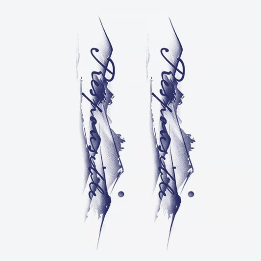 Abstract Calligraphy Tattoo