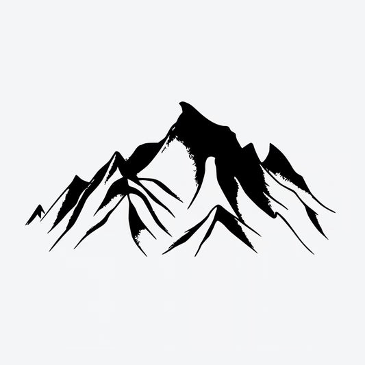 Abstract Mountain Design Tattoo
