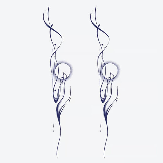 Abstract Line Art Tattoo