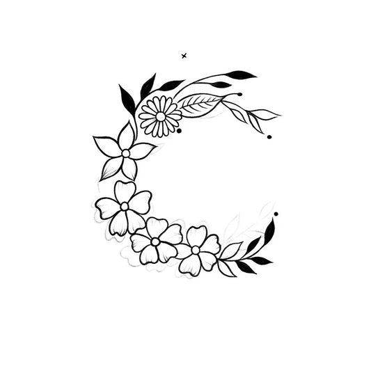 Floral Wreath Tattoo
