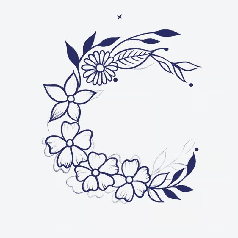 Floral Wreath Tattoo