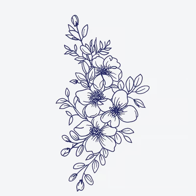 Floral Bouquet Design Tattoo