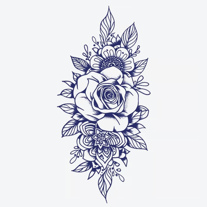 Rose Floral Arrangement Tattoo