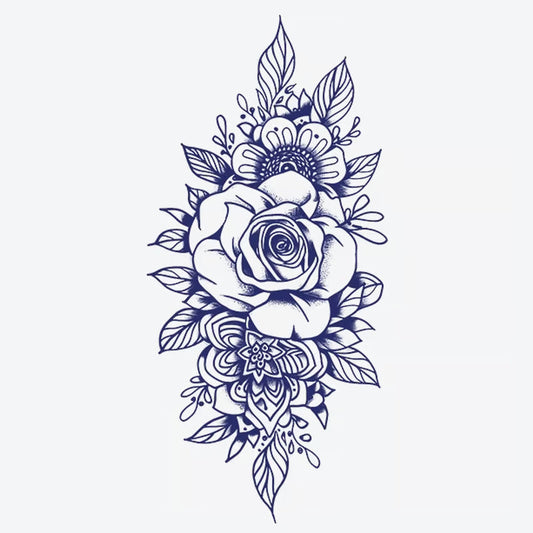 Rose Floral Arrangement Tattoo