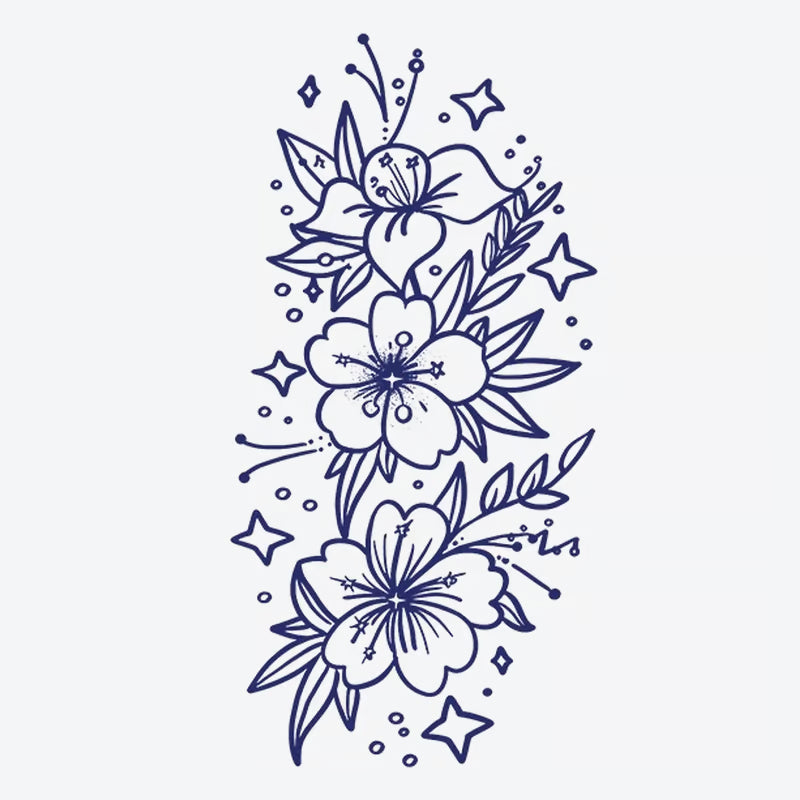 Floral Starburst Tattoo
