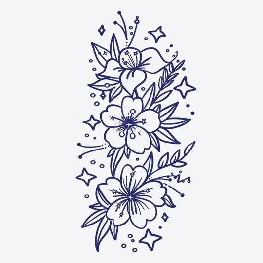 Floral Starburst Tattoo