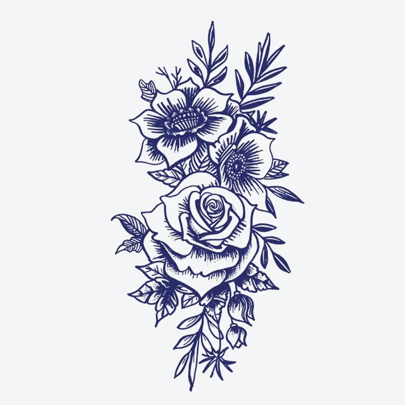 Floral Bouquet Tattoo