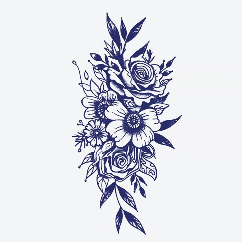Floral Bouquet Design Tattoo