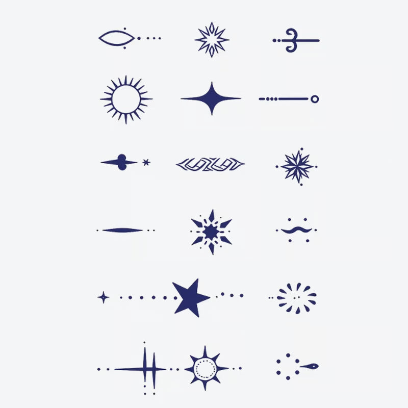 Celestial Symbols Series Tattoo