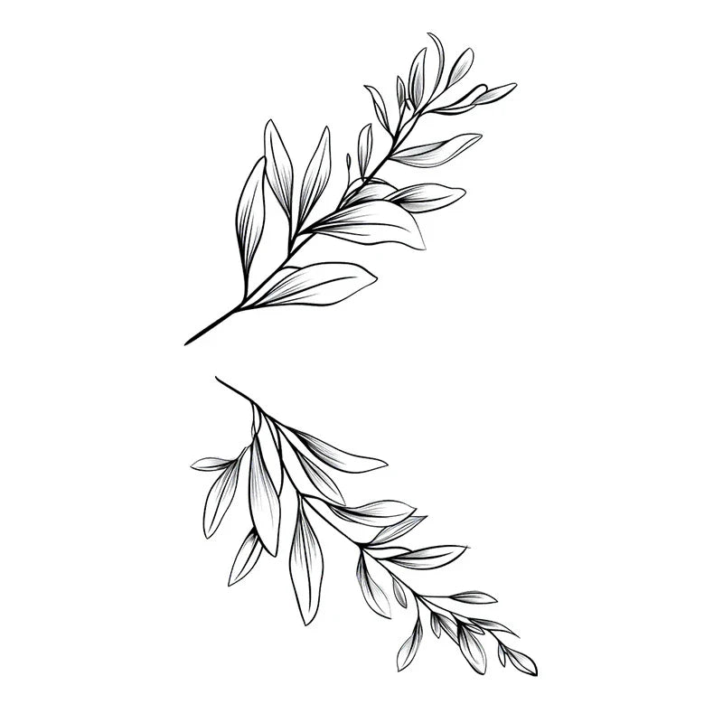 Botanical Leaf Series Tattoo