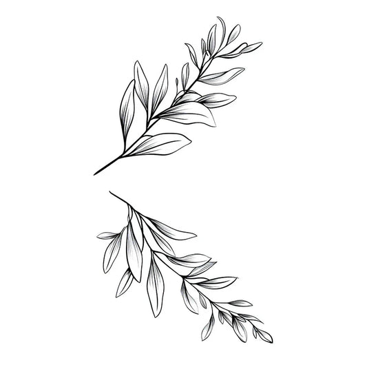 Botanical Leaf Series Tattoo