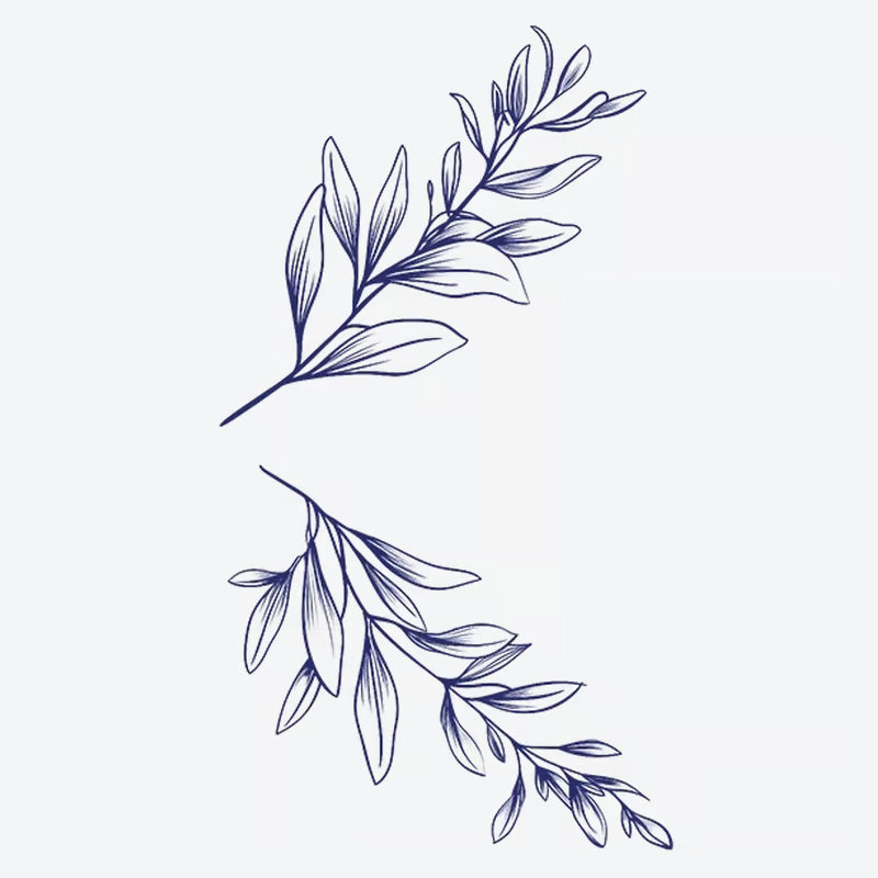 Botanical Leaf Series Tattoo