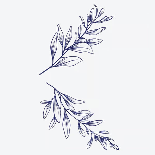 Botanical Leaf Series Tattoo