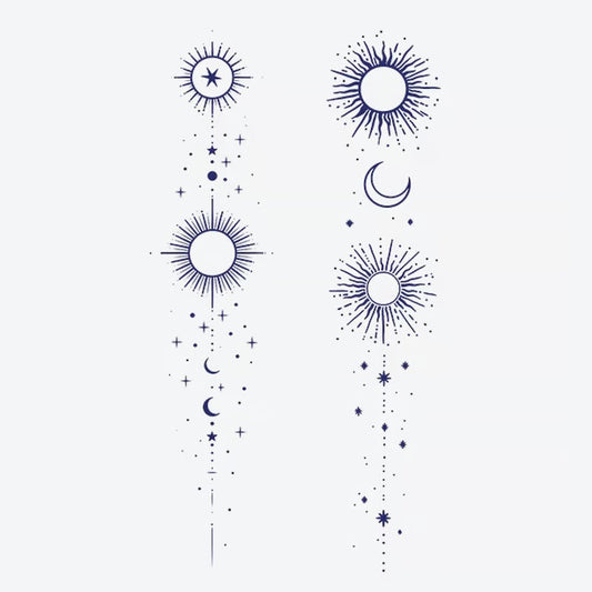 Sun Moon Stars Tattoo