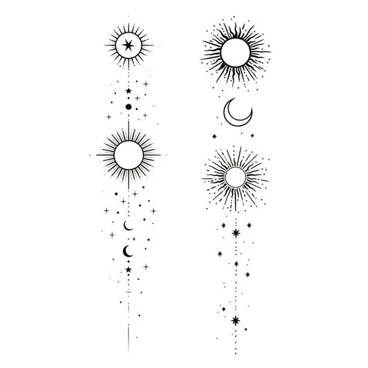 Sun Moon Stars Tattoo