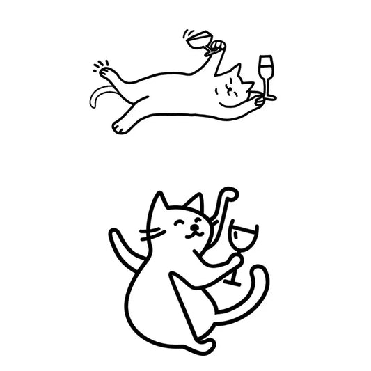 Cheers Cat Tattoo