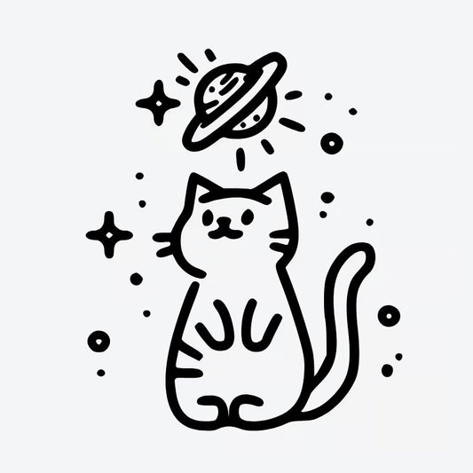 Cosmic Cat Tattoo