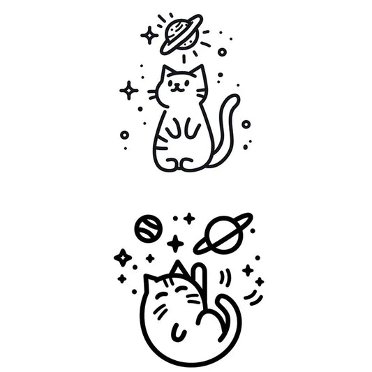 Cat Planet Tattoo