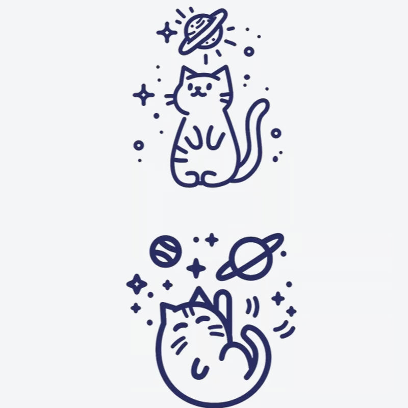 Cat Planet Tattoo