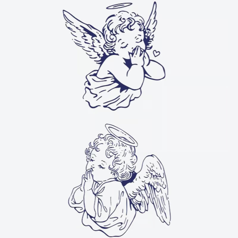 Cherubic Angels Prayer Tattoo