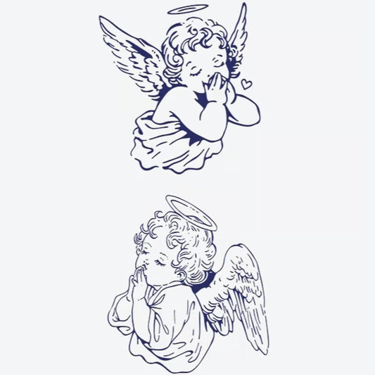 Cherubic Angels Prayer Tattoo